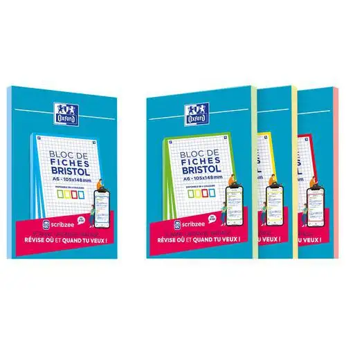 Blocco Bristol Oxford 105x148 30 schede perforate Q5/5 - Oxford