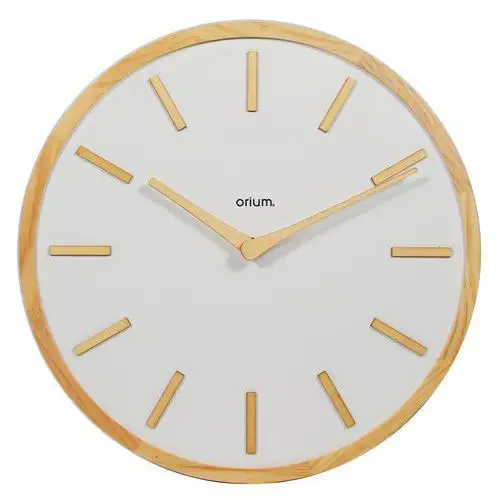 Orologio 30 cm Elegance in legno bianco - Orium