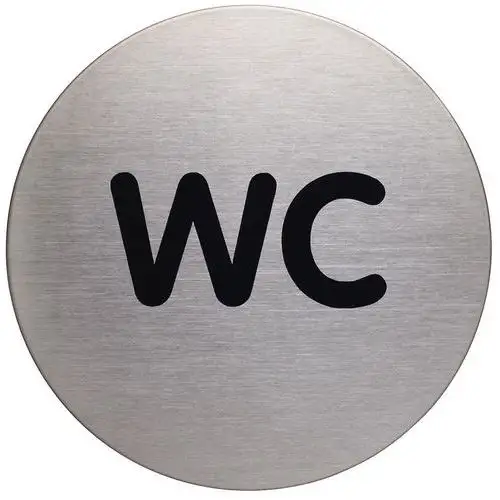 Pittogramma tondo 83 mmØ - WC - Durable
