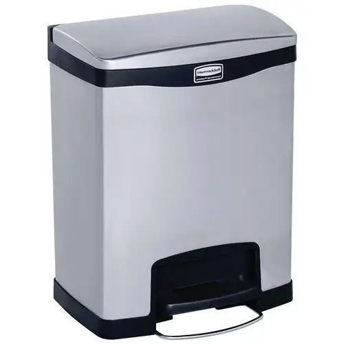 Contenitore Slim Jim Step On Front Step in acciaio inox 30 L_Rubbermaid