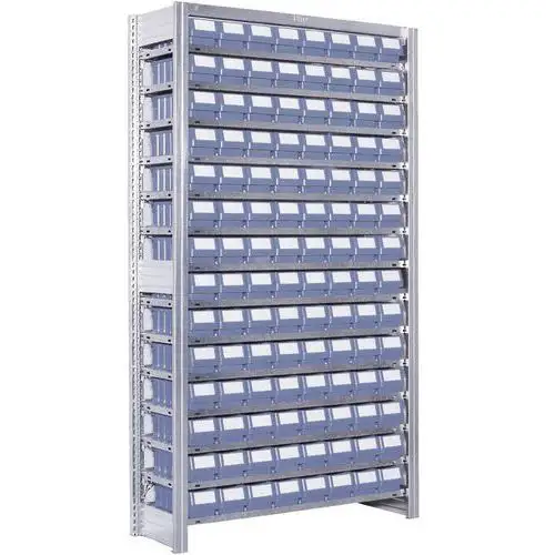 Scaffalatura con vaschette per cassetti serie RK-Profondità 424 mm