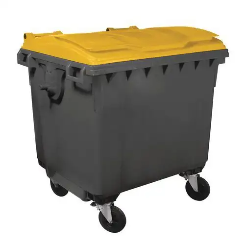 Cassonetto per rifiuti con 4 rotelle - 1100 L - Mobil Plastic