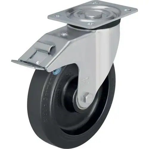 Ruota girevole con base e freno - Portata da 200 a 400 kg