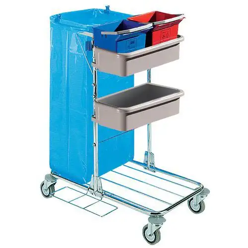 Minicarrello da lavoro cromato