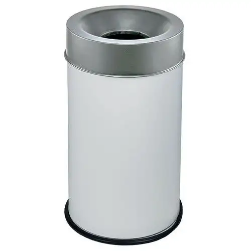 Cestino bianco ignifugo con coperchio 50 L
