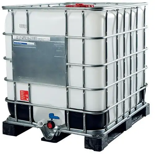Cisterna 1000 L per trasporto – Cisterna + pallet in plastica