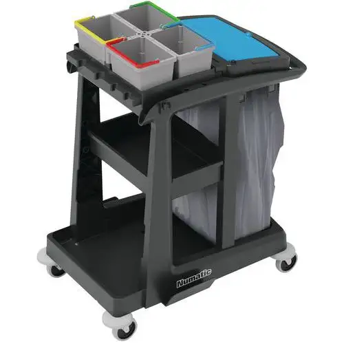 Carrello ultra compatto per il lavaggio dei pavimenti, contenitore da 120 L