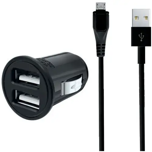 Caricatore accendisigari USB + cavo Micro USB - Moxie