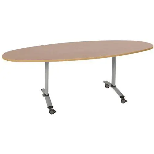 Tavolo con piano laminato Axe ovale - Manutan Expert