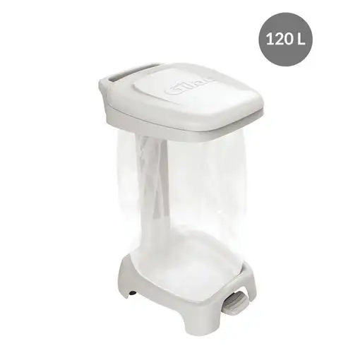 Portasacco per rifiuti a pedale, colorato - 120 L - Gilac