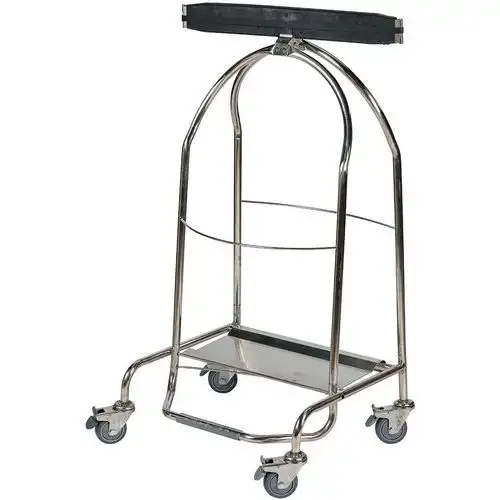 Supporto per sacco con 4 rotelle e freno - Inox 304 - Probbax