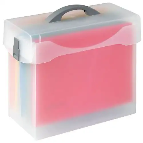 Scatola di archiviazione Variobox con 5 cartelle sospese