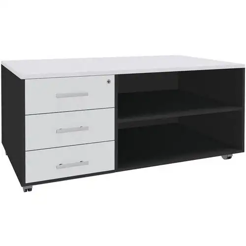 Console mobile maniglia lucida 3 cassetti Urban