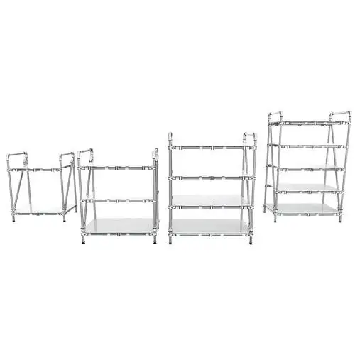 Carrello tubolare con ripiano pieno - Trilogiq