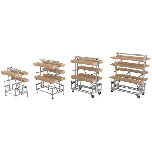 Rulliera cantilever fissa - Carico 350 kg per livello - Trilogiq