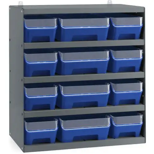 Rack 12 contenitori con frontale RK Box Air - 496x304x546 mm - Fami