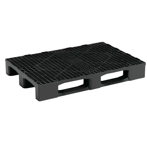 Lotto di 5 pallet pesanti monoblocco su pattini - PE riciclato - MDM