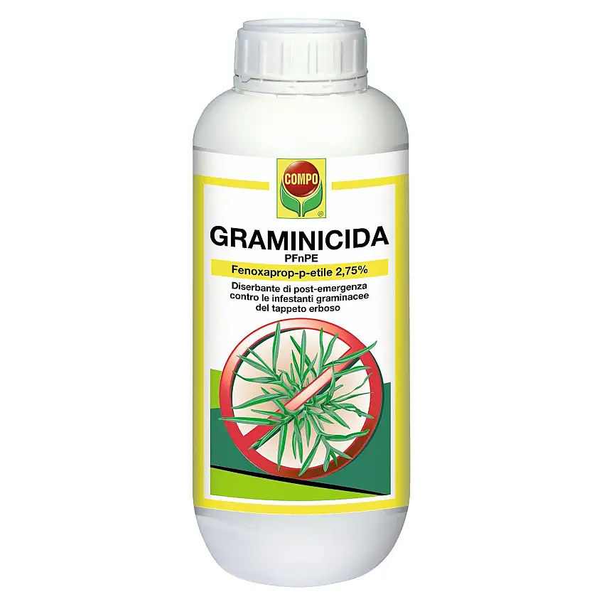 Diserbante "Graminicida" erbicida selettivo per prato e arbusti a foglia stretta 500 ml