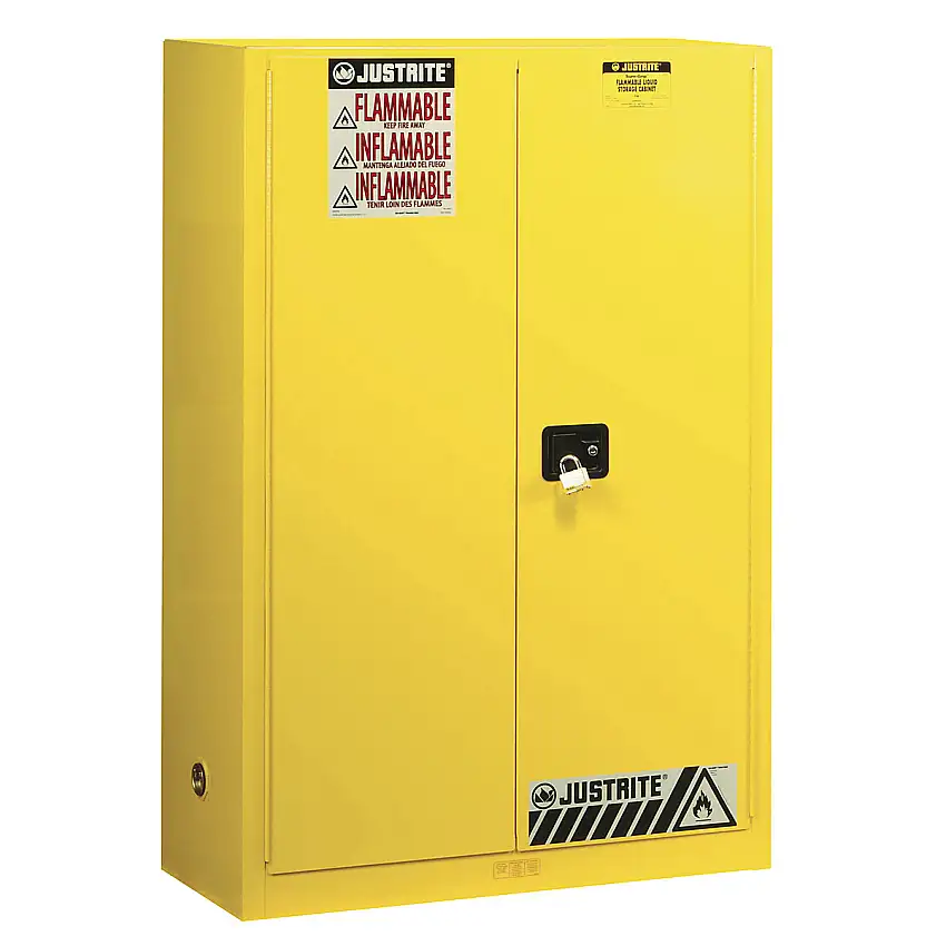 Armadio di sicurezza FM – Justrite alt. x largh. x prof. 1651 x 1092 x 457 mm, ante manuali
