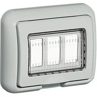BTicino 25603 - Idrobox Magic / Matix placca IP55 grigia