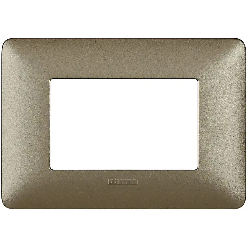 Matix Placca 3P Titanium Bticino - Placca per Interruttori e Prese