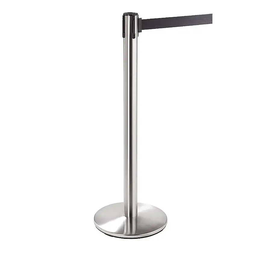 Barriera a nastro acciaio inox, estrazione nastro 2300 mm