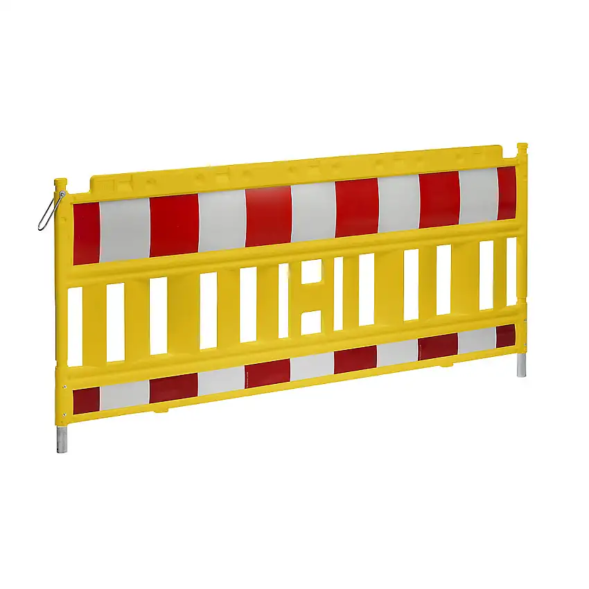 Barriera, plastica con strisce rifrangenti – Schake giallo / rosso
