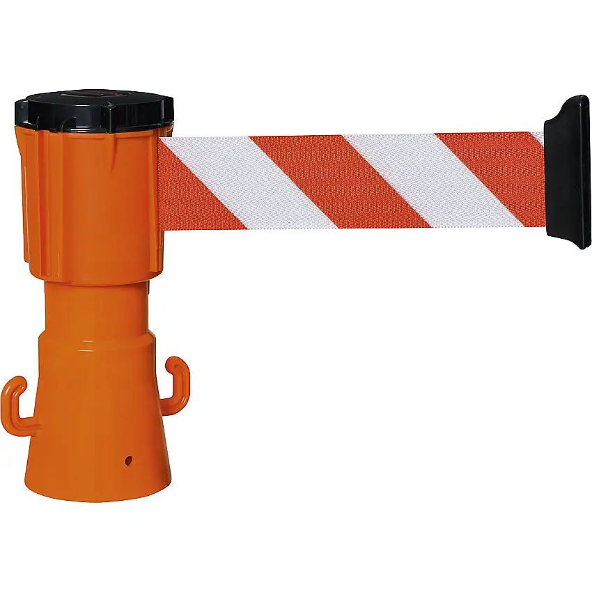 Cinghia per coni segnaletici – Moravia a strisce, rosso/bianco, 4 m