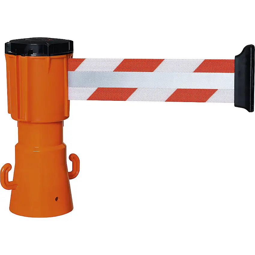 Cinghia per coni segnaletici – Moravia rosso/bianco con strisce riflettenti, 3 m