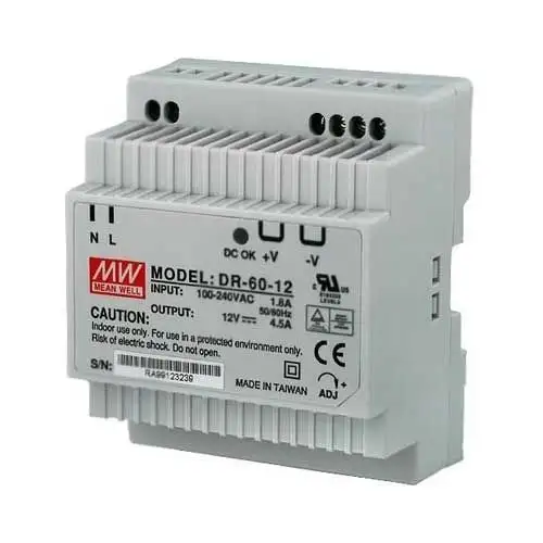 Alimentatori su guida DIN 54W 12V 4.5A / Segshop | Alimentatori su guida DIN 54W 12V 4.5A