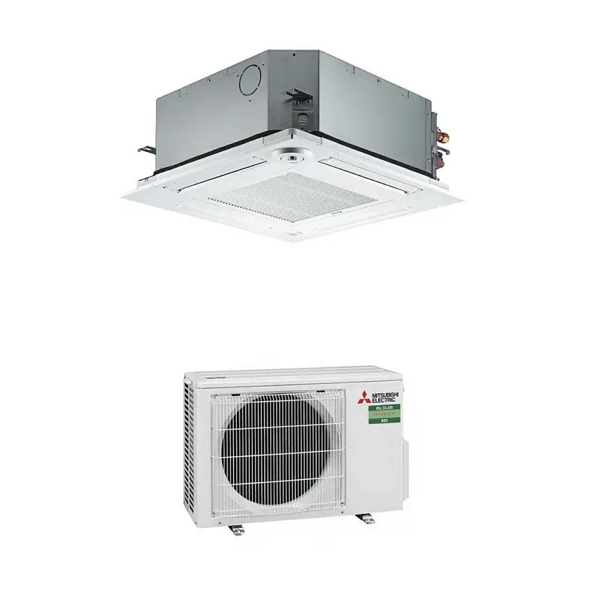 Condizionatore Climatizzatore Mitsubishi Electric Cassetta A 4 Vie R-32 60X60 9000 BTU SLZ-M25FA2 Wi-Fi Optional - Comando e Griglia Inclusi