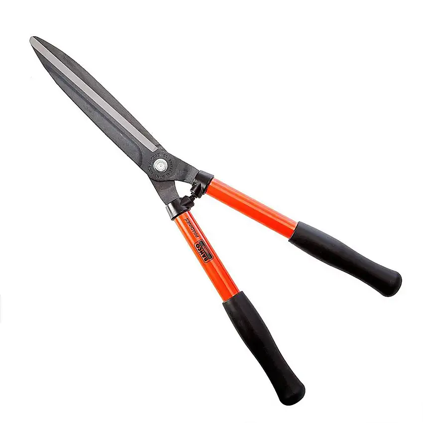 Forbicione professionale per siepe con lama retta manico in alluminio da 58 cm