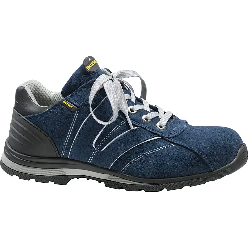 Scarpe antinfortunistiche leggere da lavoro comode sportive in crosta bovina scamosciata