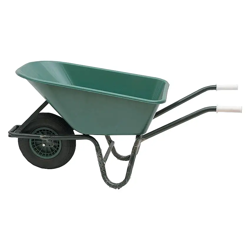 Carriola "Ranch" con vasca in pvc da 100 lt e telaio tubolare verniciato