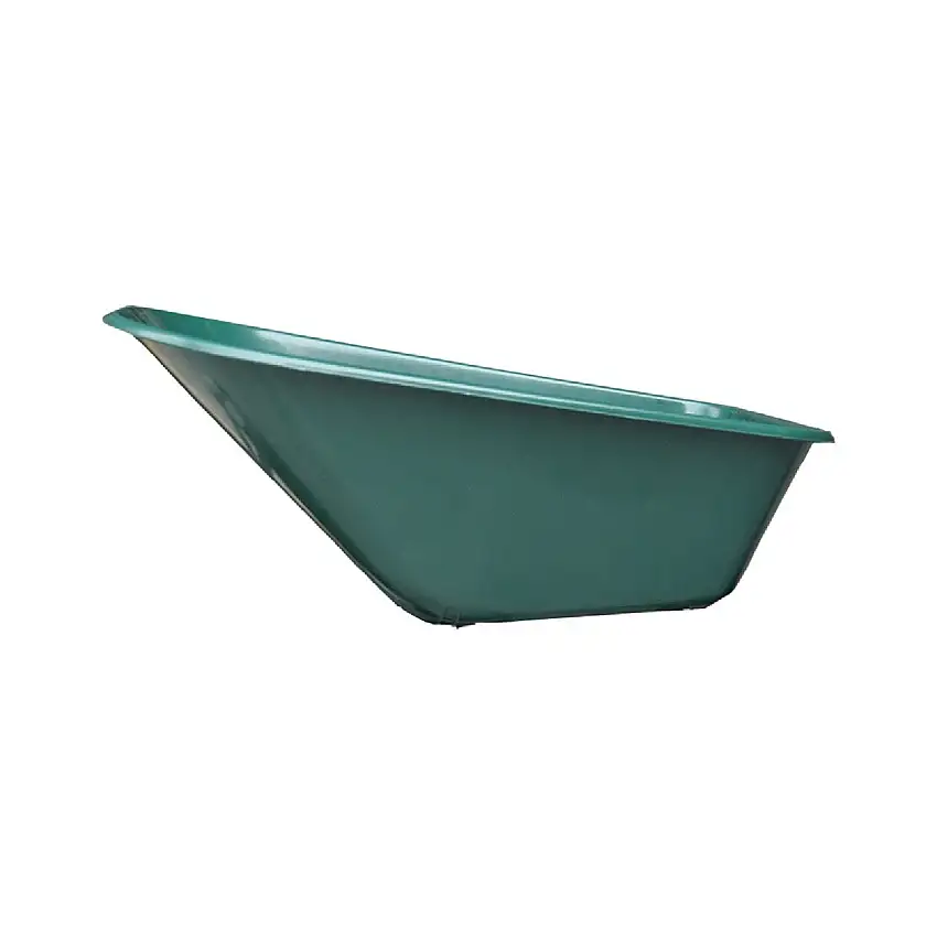 Vasca di ricambio verde per carriola, in PVC, da 100 litri, resistente, 100 x 62 x 34 cm