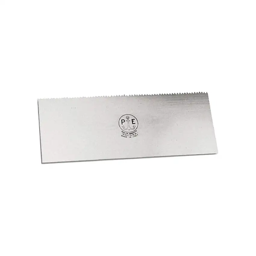 Raschiatore dentato per intonaco in acciaio temperato lucido 20 x 8 cm