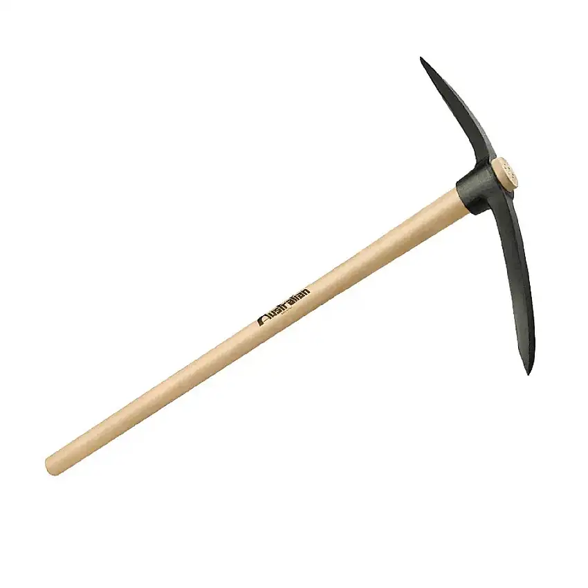 Piccone francese con occhio rotondo e manico realizzato in legno 91 cm