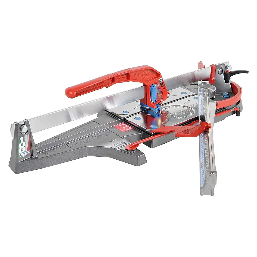 Tagliapiastrelle Masterpiuma "Evoluzione" in alluminio pressofuso e acciaio nichelato