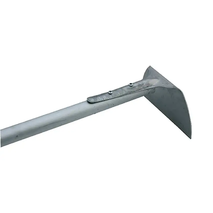 Raschietto rimuovi brace in acciaio inox 15 x 8 cm con manico teminale in legno