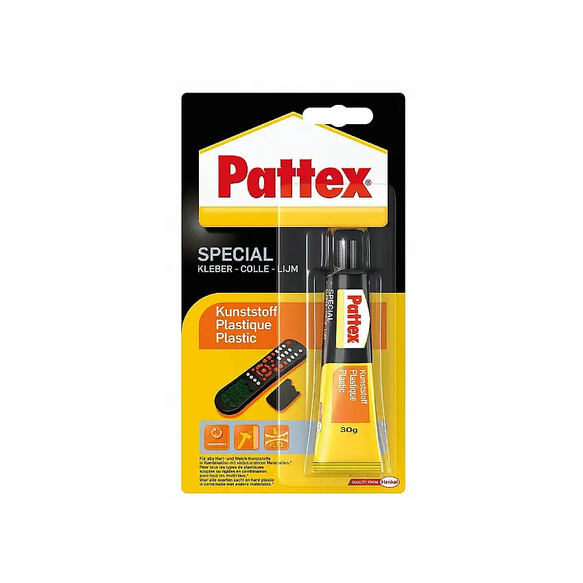 Adesivo "Special Plastica" a contatto ideale per incollare materiali plastici trasparente 30 gr