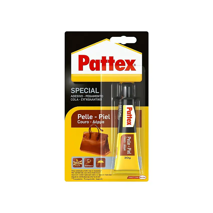 Adesivo a contatto "Special Pelle" ideale per l'incollaggio rapido di pelle e cuoio 30 gr