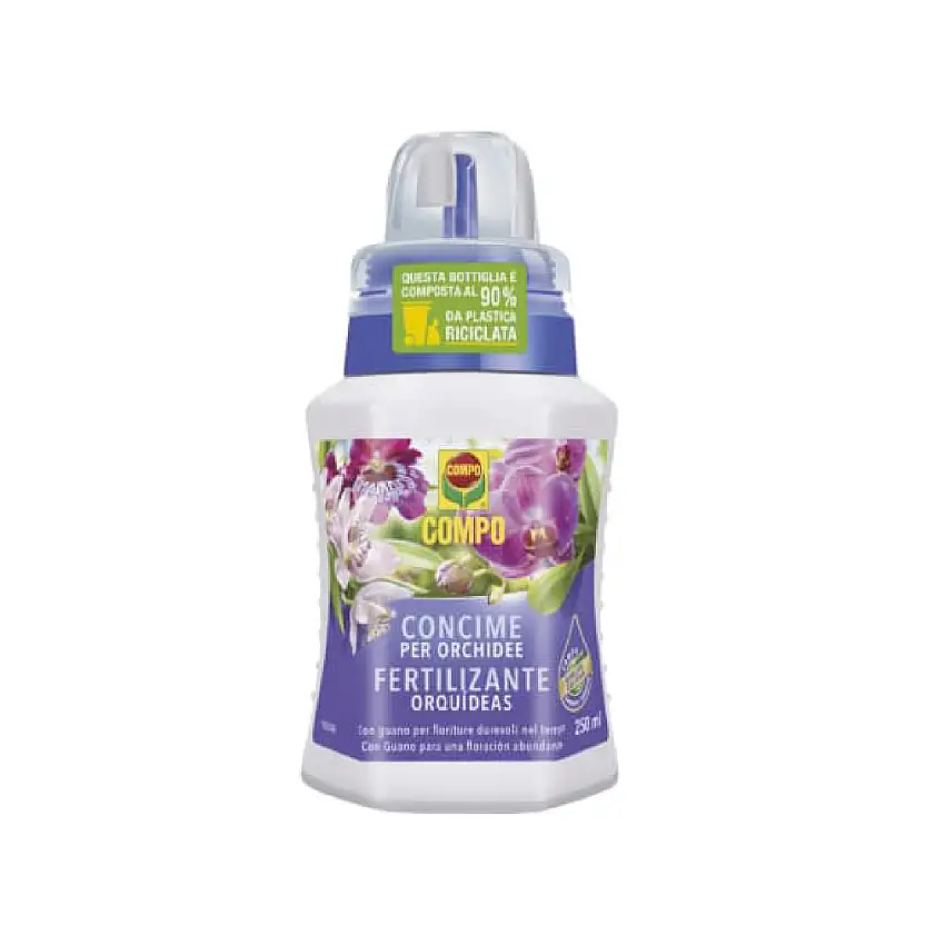Concime liquido per Orchidee fertilizzante con guano per fioriture durature 250 ml