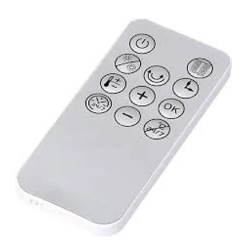 Telecomando per termoventilatore a parete color bianco/grigio