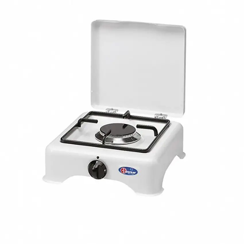 Fornello a gas da campeggio 1 fuoco "Parker" fiamma regolabile "Made in Italy"