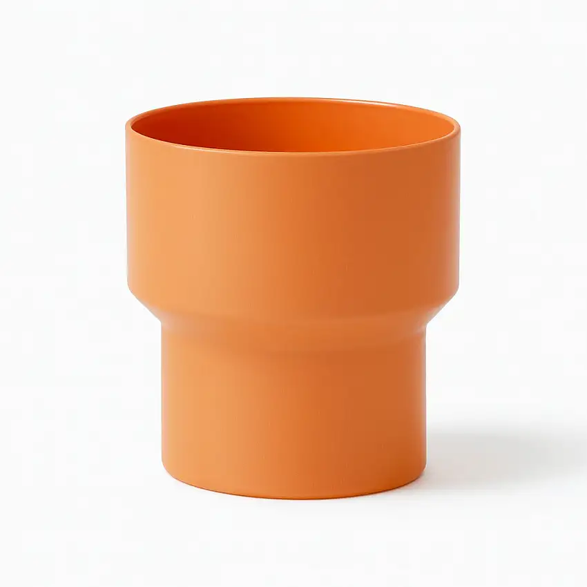 Riduzione conica concentrica in PVC arancione - varie misure