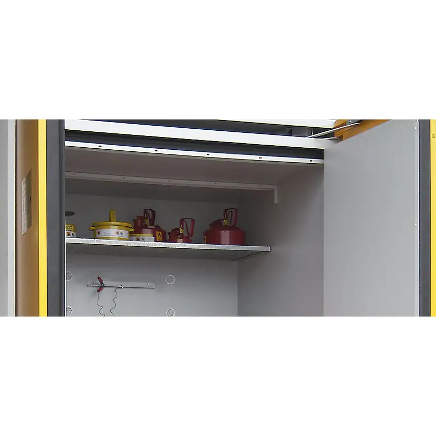 Ripiano grigliato per armadio per fusti – LaCont largh. x prof. 1550 x 1025 mm