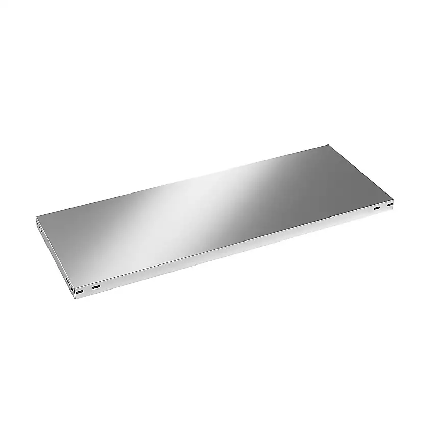Ripiano per scaffali a vite in acciaio inox
