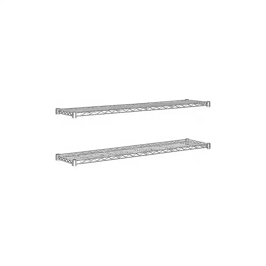 Ripiano per scaffali grigliati in filo d'acciaio, cromato portata ripiani 100 kg, larghezza 1220 mm