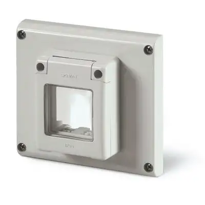 Scame 654.0121 - Incasso nei quadri Scame - Portafrutto 2 moduli - flangia 136x125mm