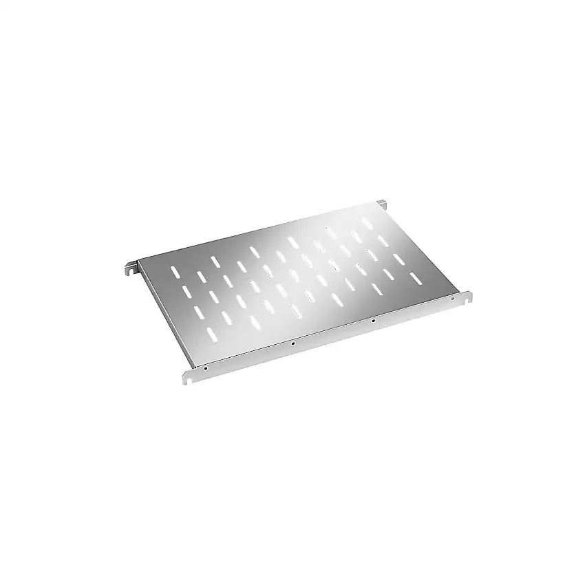 Scaffale in acciaio inox forato